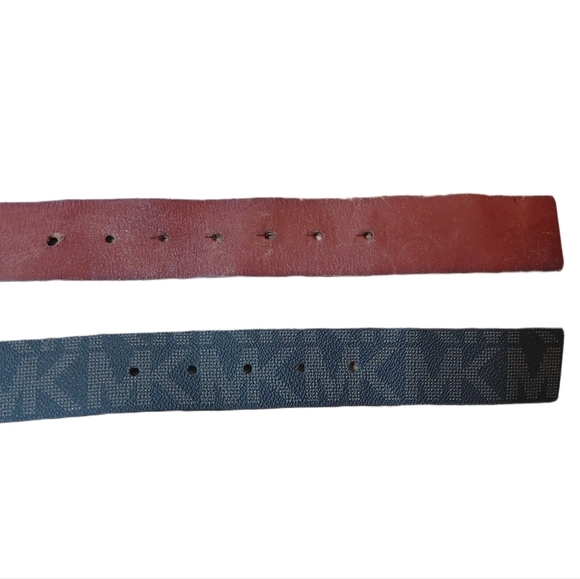 Michael Kors Reversible Logo Belt And Brown Leather Belt Women\'s Medium Set main image 13